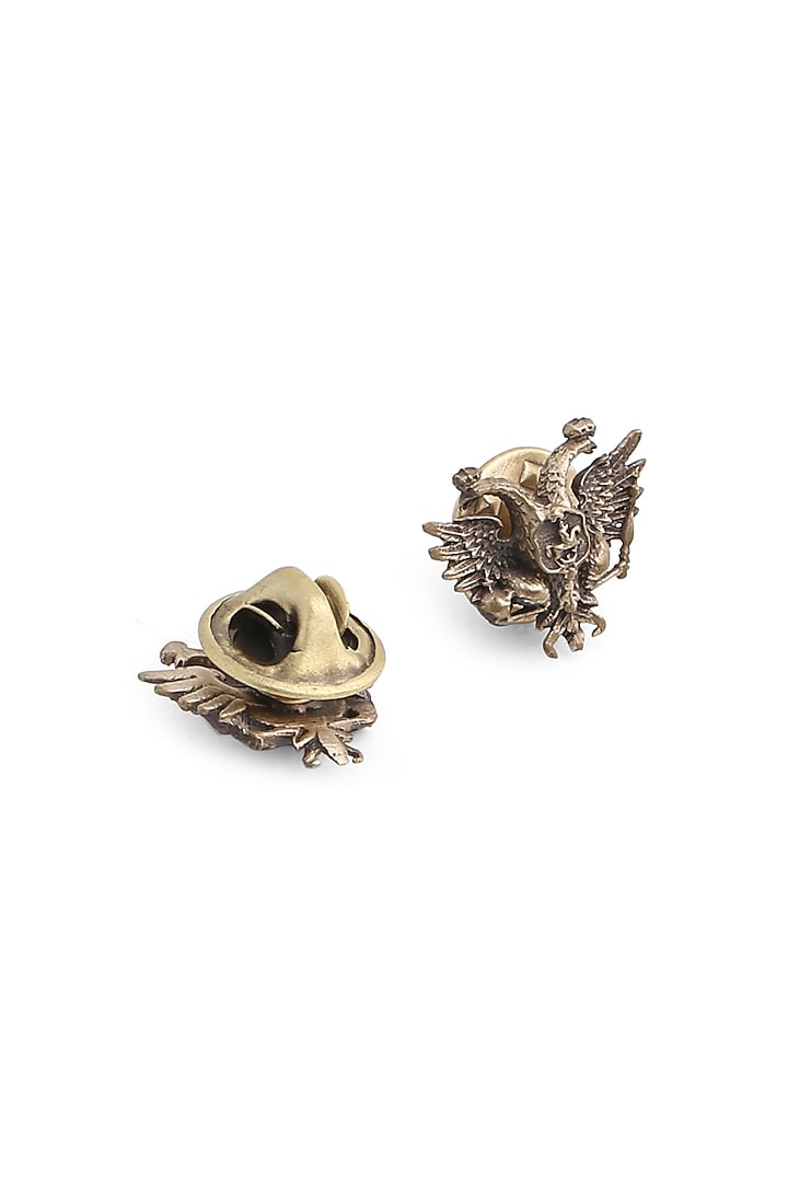 Antique Gold Rising Phoenix Collar Tips by Cosa Nostraa at Pernia's Pop Up Shop