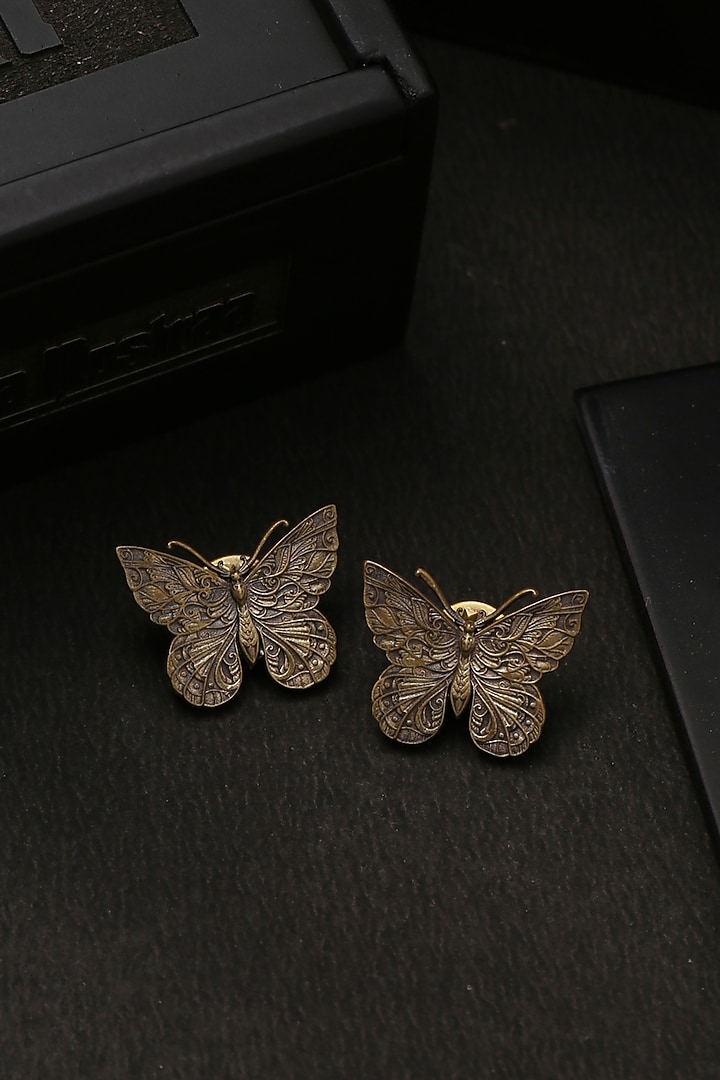 Antique Gold Butterfly Collar Tips by Cosa Nostraa at Pernia's Pop Up Shop