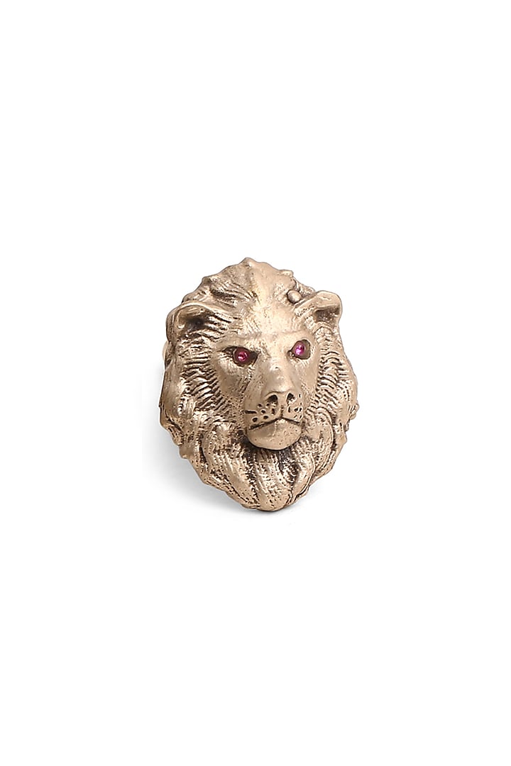 Antique Gold Lion King Collar Tips by Cosa Nostraa