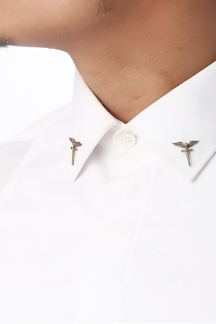 Antique Gold Roman Sword Collar Tips by Cosa Nostraa at Pernia's Pop Up Shop