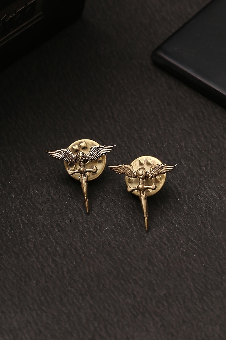 Antique Gold Roman Sword Collar Tips by Cosa Nostraa at Pernia's Pop Up Shop