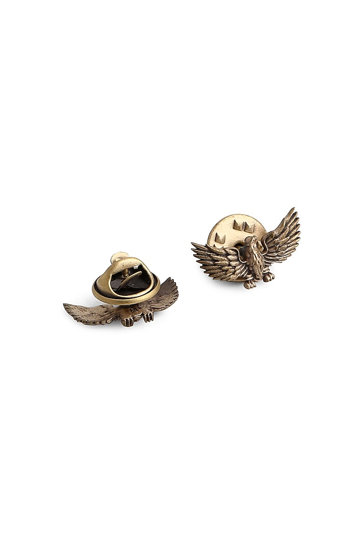 Antique Gold Flying Eagle Collar Tips by Cosa Nostraa
