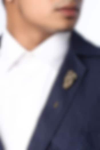 Antique Gold Lotus Hand Lapel Pin by Cosa Nostraa at Pernia's Pop Up Shop