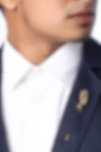 Antique Gold Meditate Lapel Pin by Cosa Nostraa at Pernia's Pop Up Shop