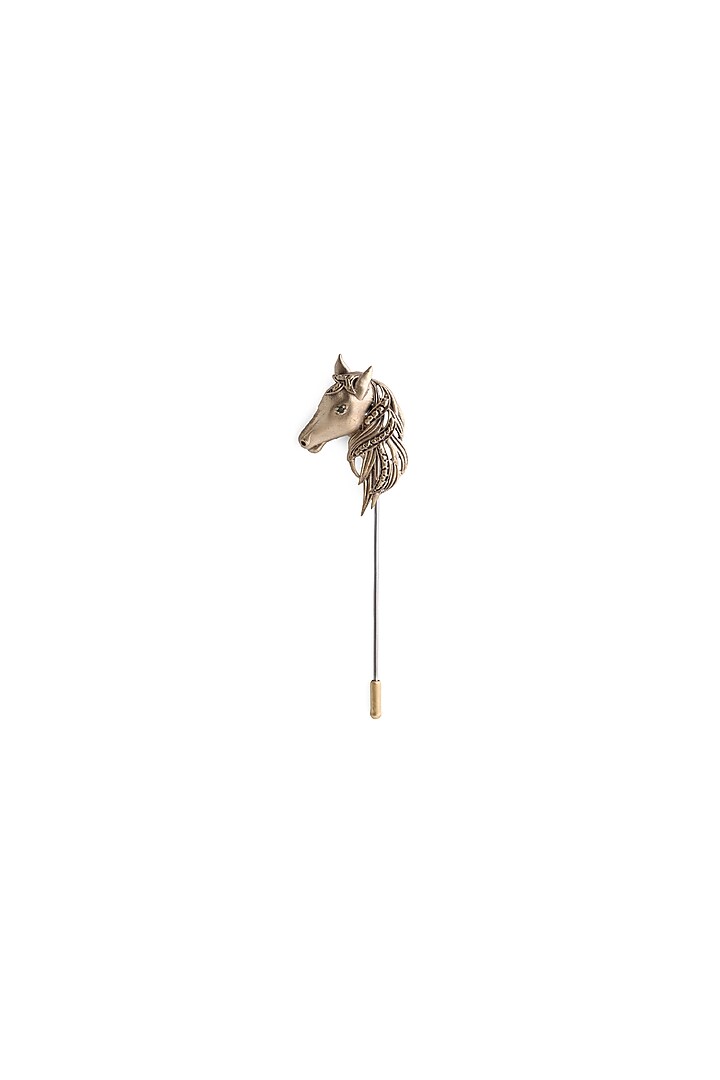 Antique Gold Horse Lapel Pin by Cosa Nostraa