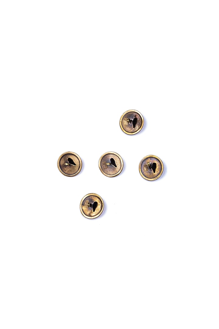 Antique Gold Horse Coin Buttons (Set of 7) by Cosa Nostraa at Pernia's Pop Up Shop