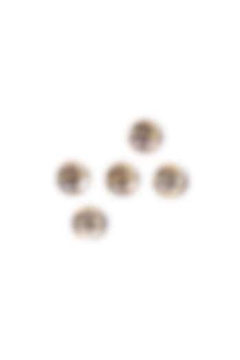 Antique Gold Knight Lion Shield Buttons (Set of 7) by Cosa Nostraa at Pernia's Pop Up Shop