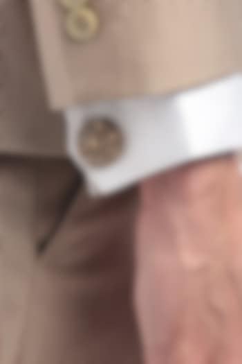 Antique Gold Knight Lion Shield Cufflinks by Cosa Nostraa at Pernia's Pop Up Shop