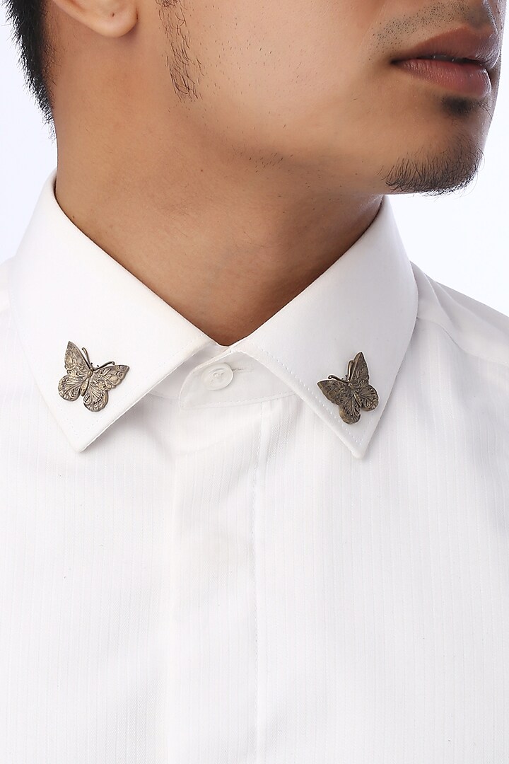 Antique Gold Butterfly Collar Tips by Cosa Nostraa at Pernia's Pop Up Shop