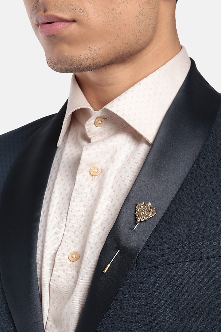 Antique Gold Knight Lion Lapel Pin by Cosa Nostraa at Pernia's Pop Up Shop