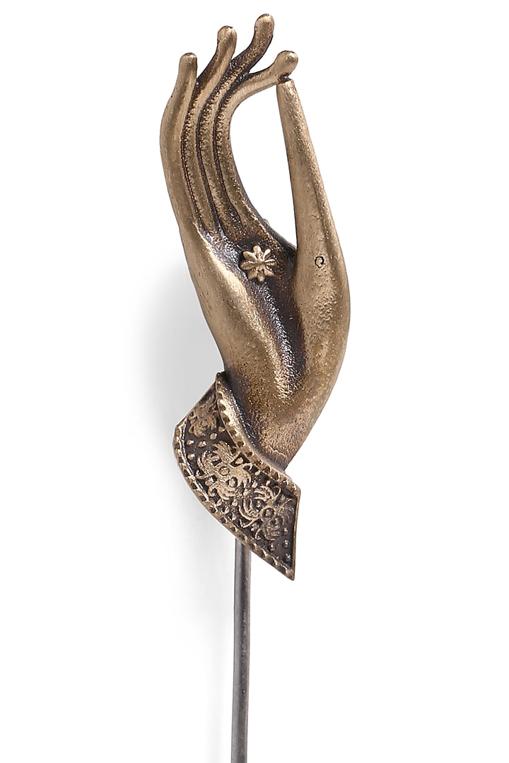 Antique Gold Meditate Lapel Pin by Cosa Nostraa at Pernia's Pop Up Shop