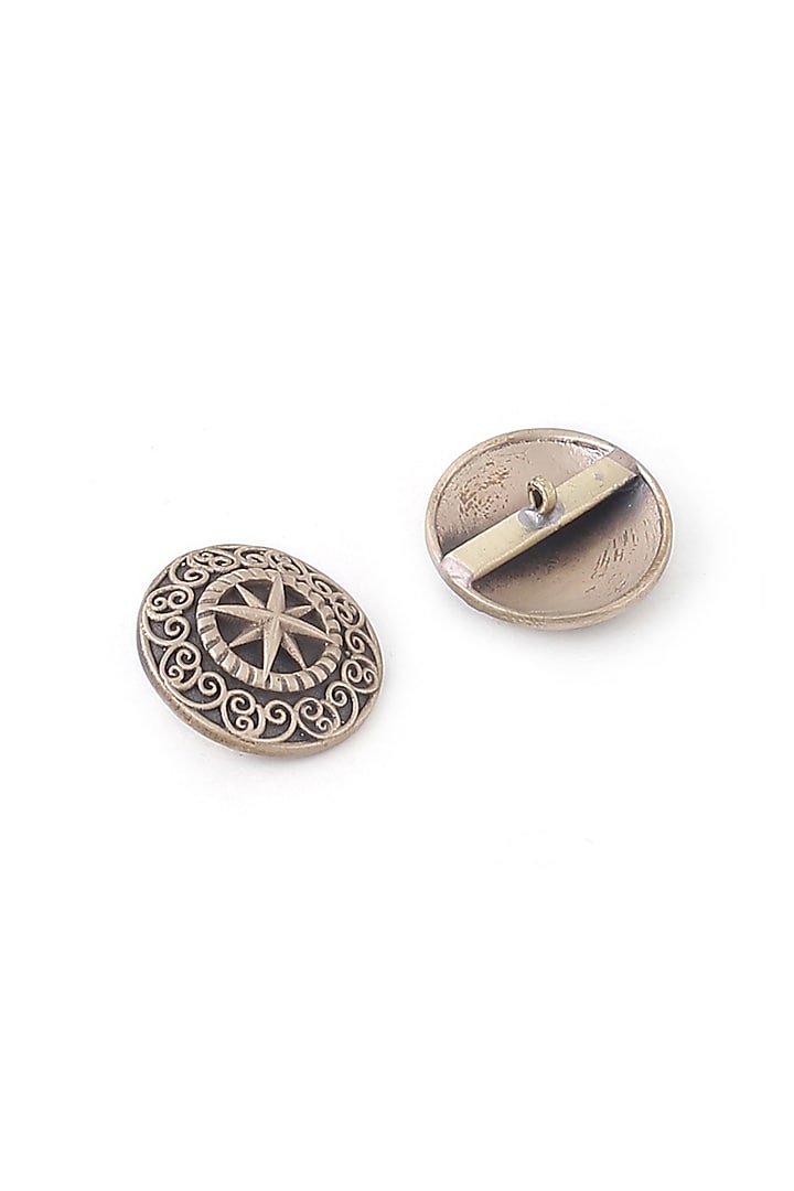 Pink Brass Meenakari Buttons (Set of 13) by Cosa Nostraa at Pernia's Pop Up Shop