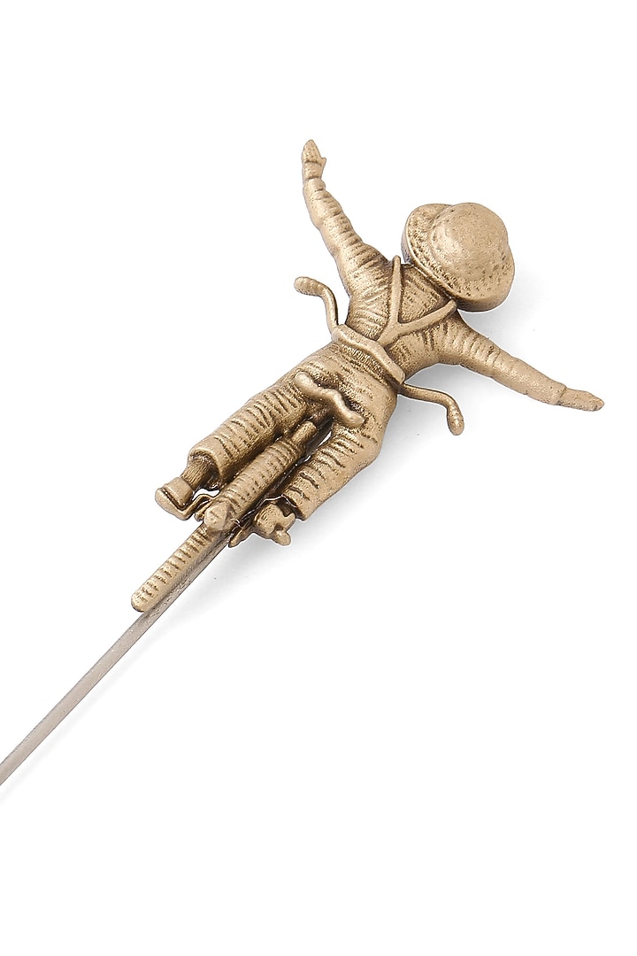 Antique Gold Brass Cyclist Lapel Pin by Cosa Nostraa at Pernia's Pop Up Shop