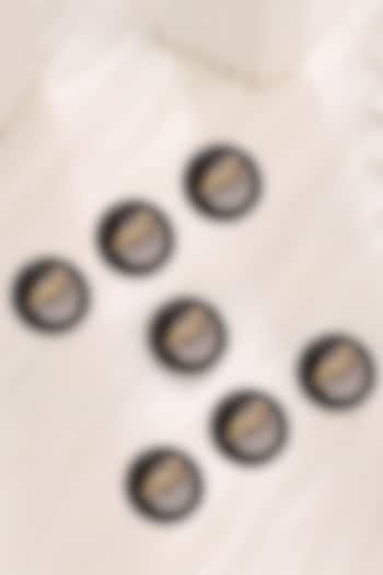 Grey Brass Buttons (Set of 7) by Cosa Nostraa at Pernia's Pop Up Shop