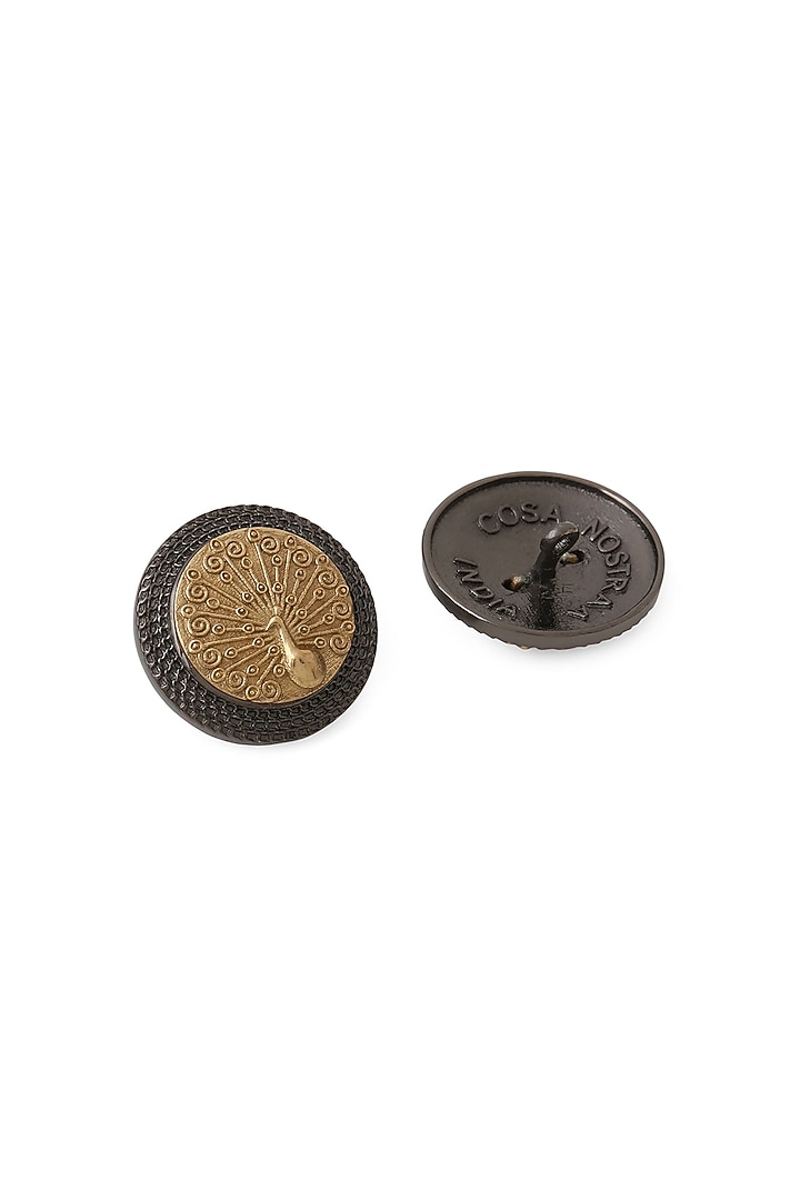 Grey Brass Buttons (Set of 7) by Cosa Nostraa at Pernia's Pop Up Shop