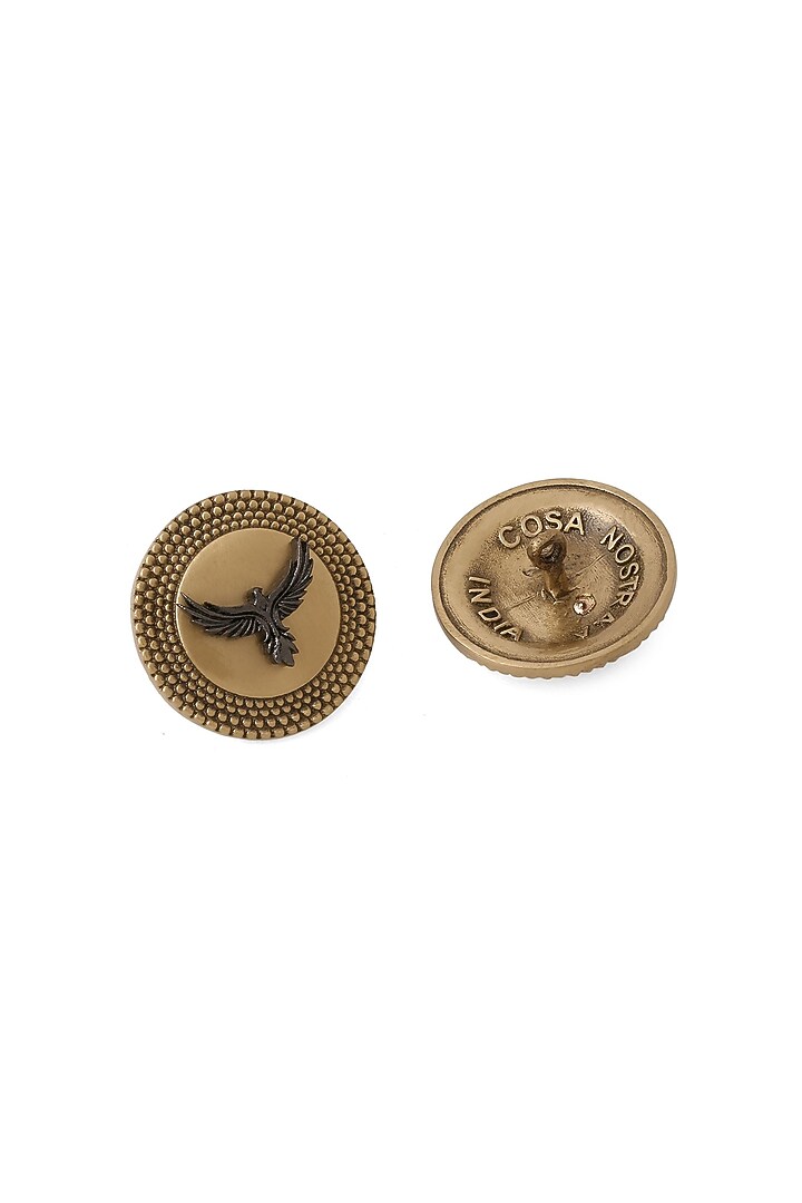 Antique Gold Brass Buttons (Set of 7) by Cosa Nostraa at Pernia's Pop Up Shop