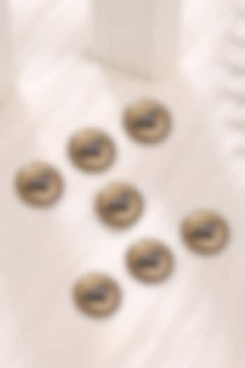 Antique Gold Brass Buttons (Set of 7) by Cosa Nostraa