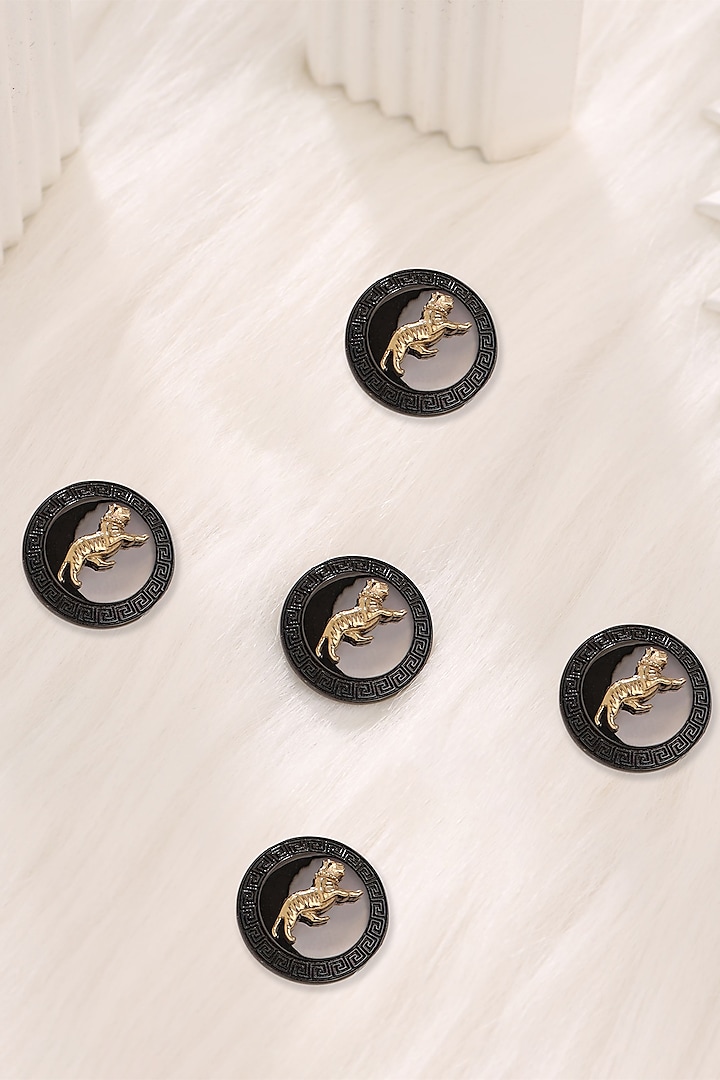 Grey Brass Buttons (Set of 5) by Cosa Nostraa
