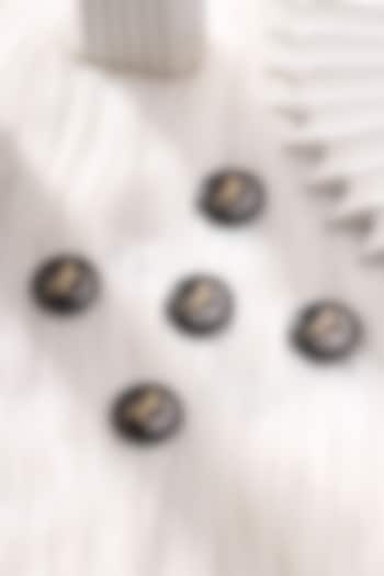 Grey Brass Buttons (Set of 5) by Cosa Nostraa