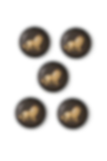 Grey Brass Buttons (Set of 5) by Cosa Nostraa