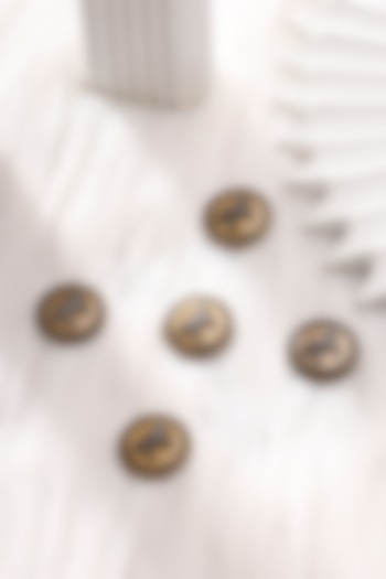 Antique Gold Brass Buttons (Set of 5) by Cosa Nostraa