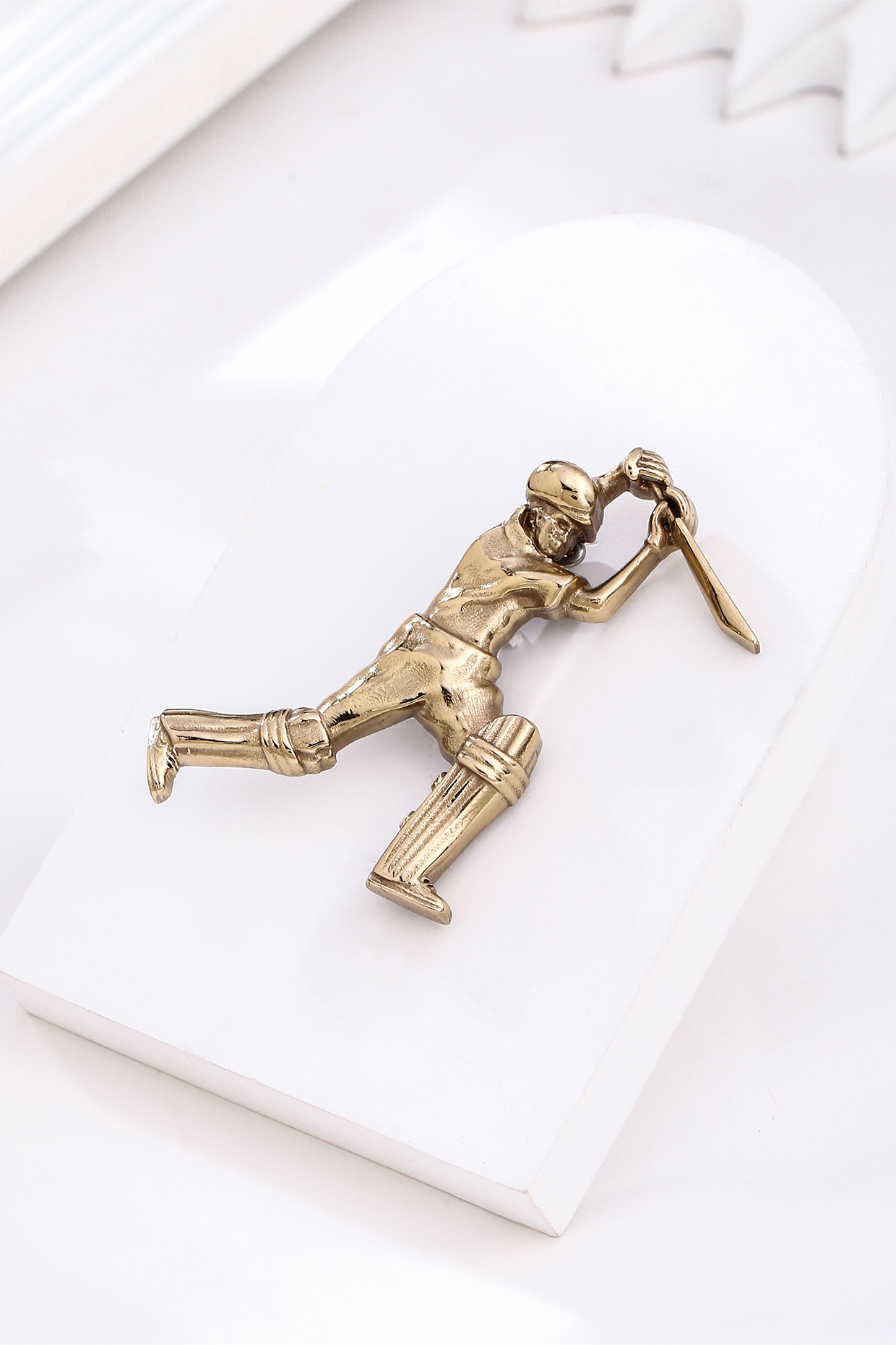 Gold Brass Brooch by Cosa Nostraa