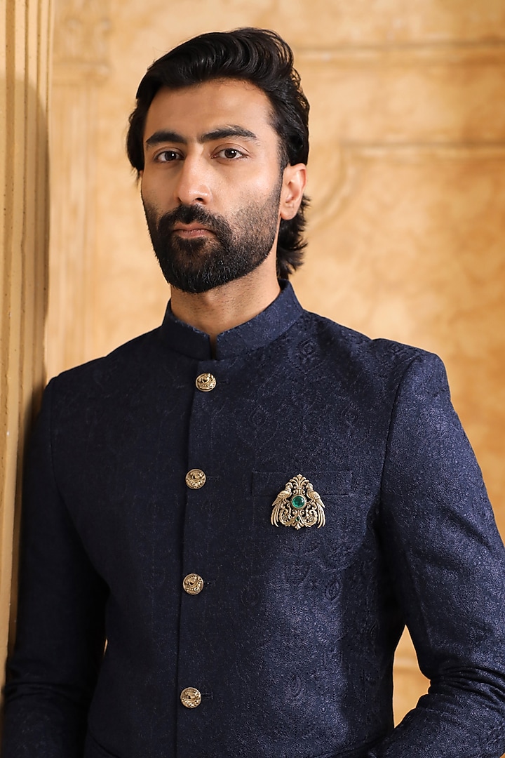 Oxidised Antique Gold Brass Brooch by Cosa Nostraa at Pernia's Pop Up Shop