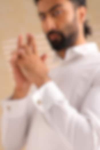 Oxidised Antique Gold Brass Cufflinks (Set of 2) by Cosa Nostraa at Pernia's Pop Up Shop