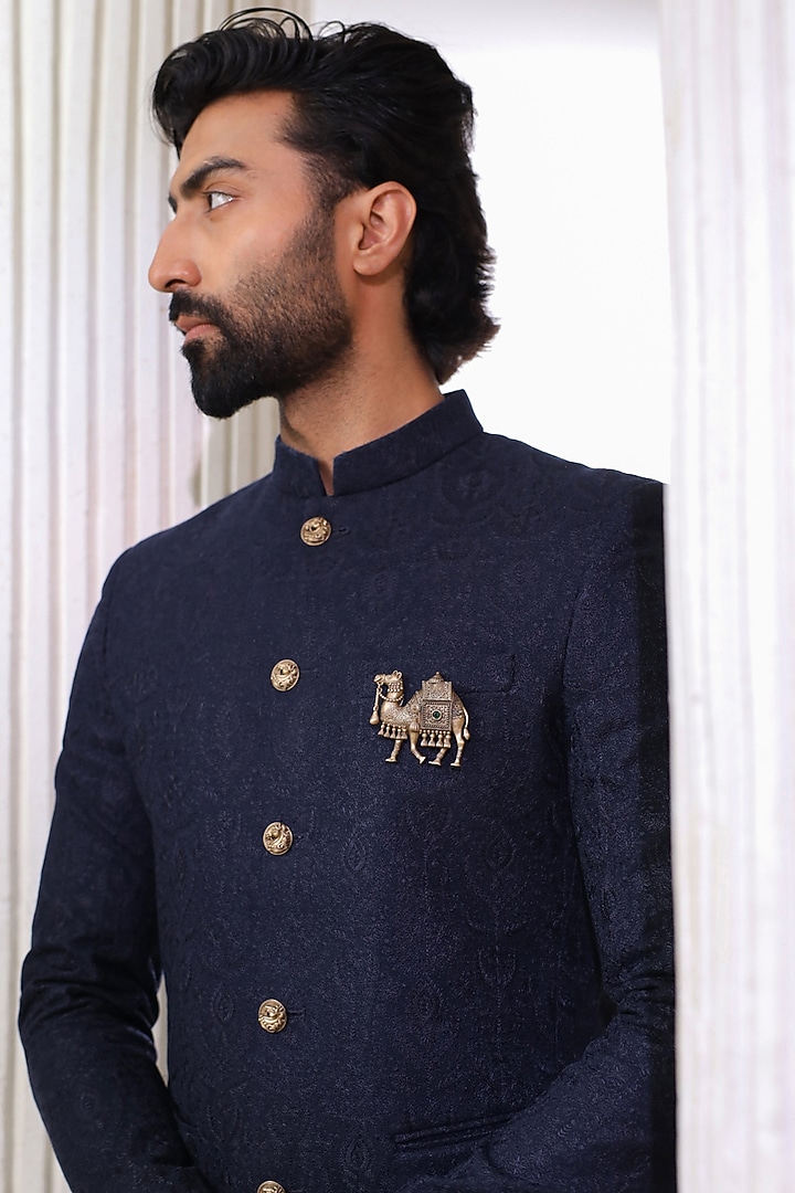 Oxidised Antique Gold Brass Brooch by Cosa Nostraa at Pernia's Pop Up Shop