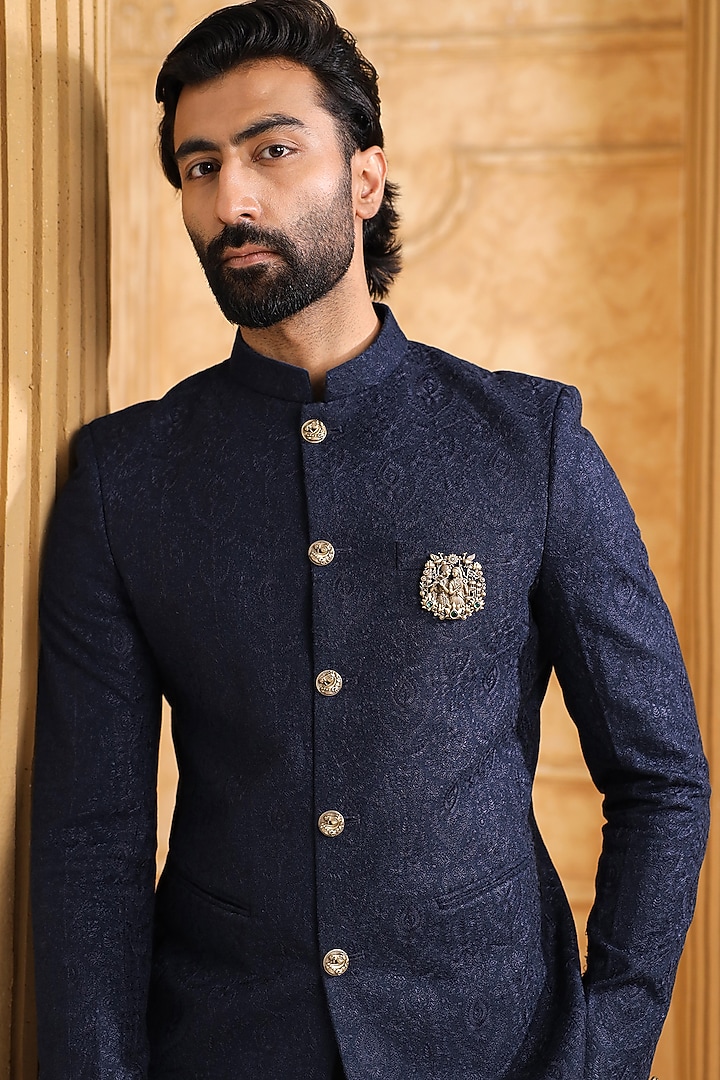 Oxidised Antique Gold Brass Brooch by Cosa Nostraa at Pernia's Pop Up Shop