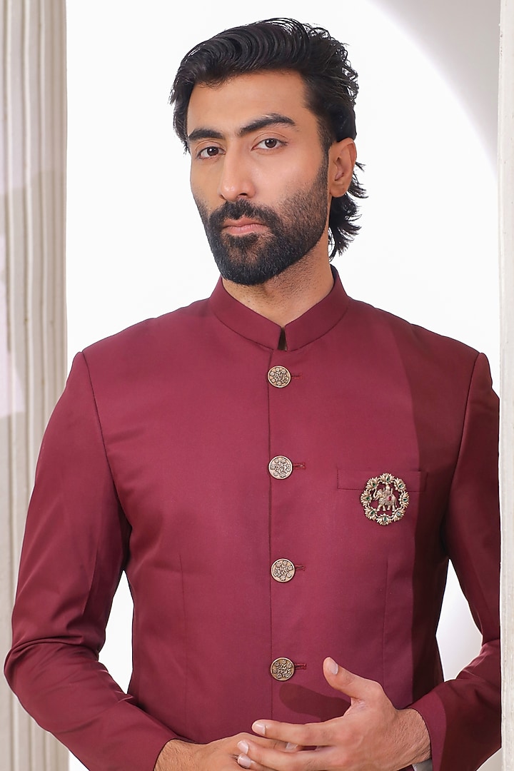 Oxidised Antique Gold Brass Brooch by Cosa Nostraa at Pernia's Pop Up Shop