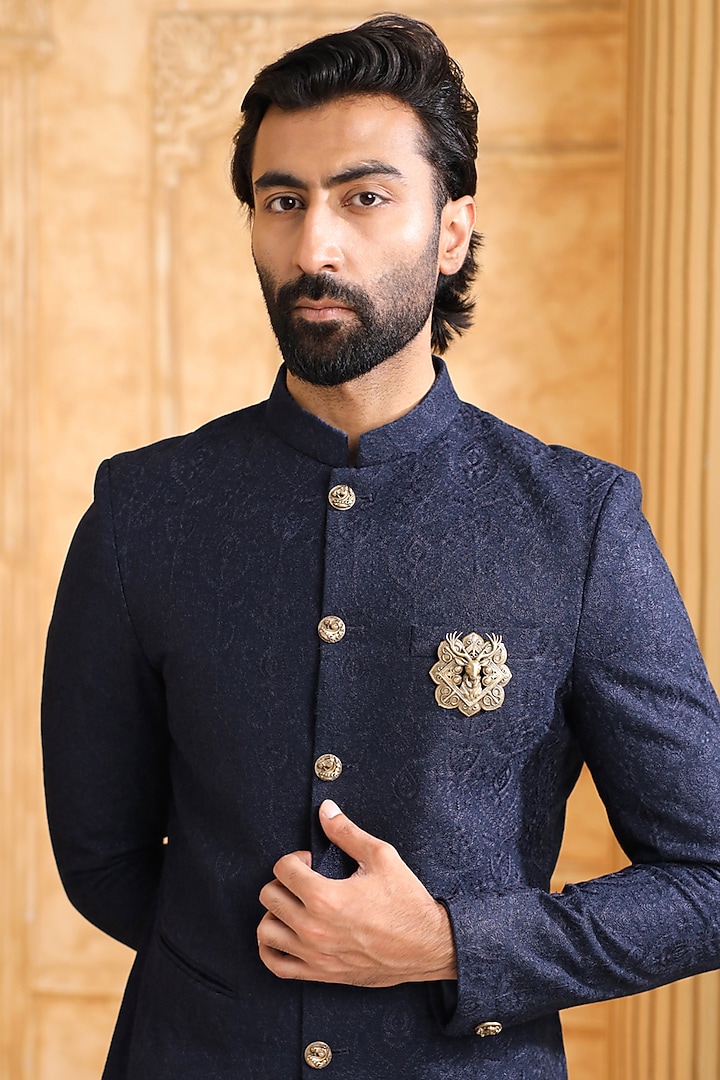 Oxidised Antique Gold Brass Brooch by Cosa Nostraa at Pernia's Pop Up Shop