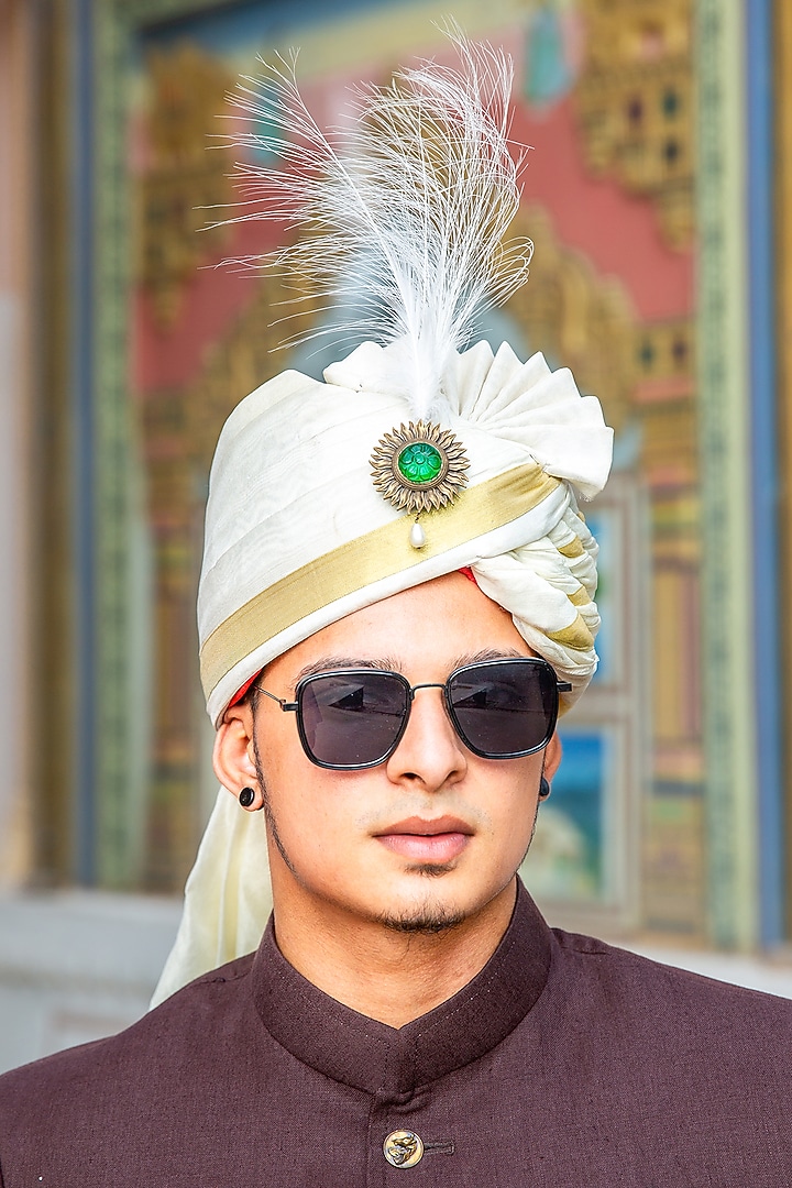 Antique Gold Glass Stone Handcrafted Kalangi by Cosa Nostraa at Pernia's Pop Up Shop