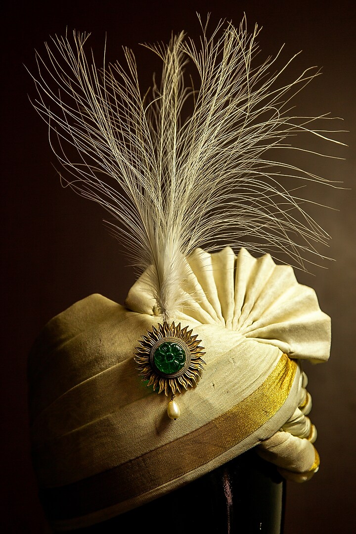 Antique Gold Glass Stone Handcrafted Kalangi by Cosa Nostraa at Pernia's Pop Up Shop