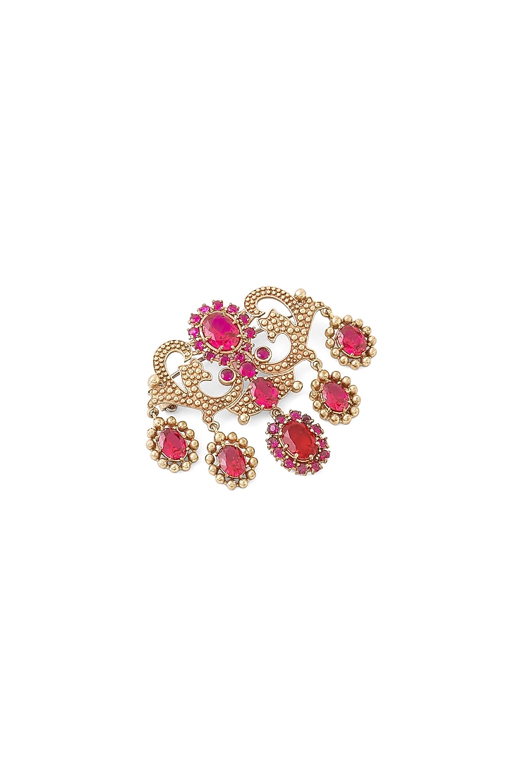 Gold Brass Brooch by Cosa Nostraa at Pernia's Pop Up Shop