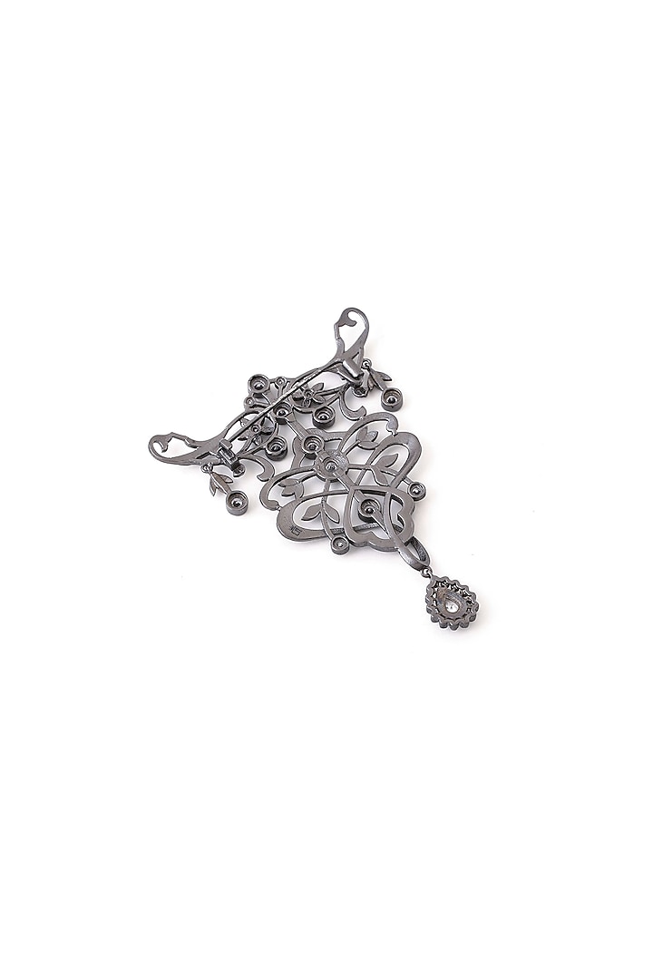 Grey Brass Brooch by Cosa Nostraa at Pernia's Pop Up Shop