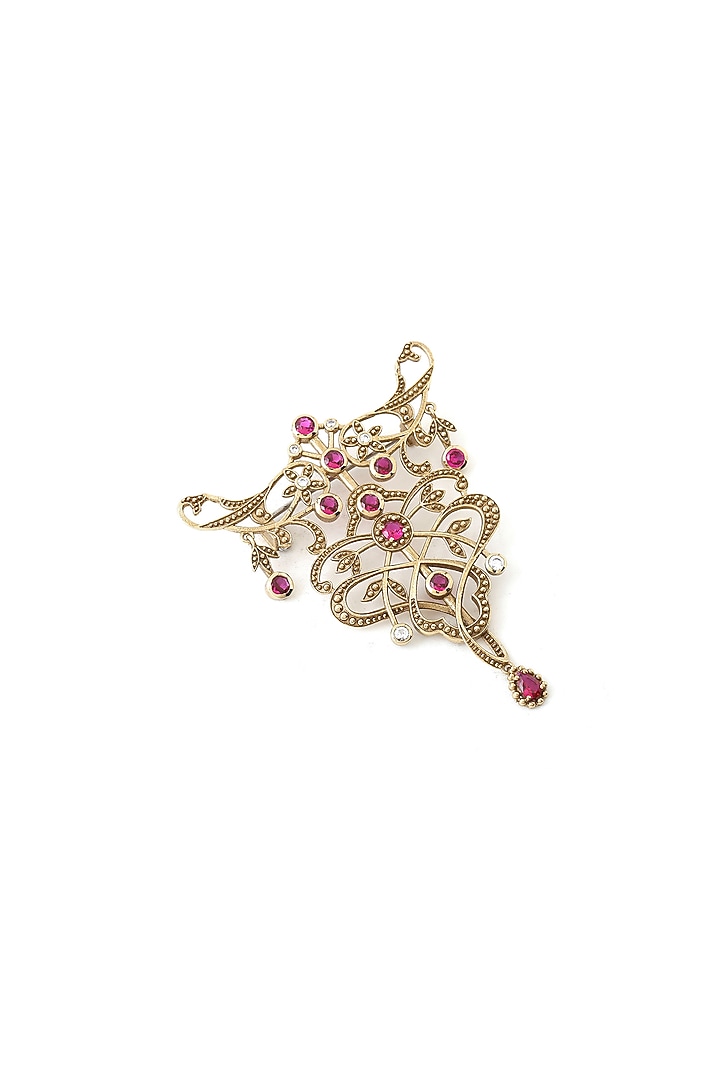 Gold Brass Brooch by Cosa Nostraa at Pernia's Pop Up Shop