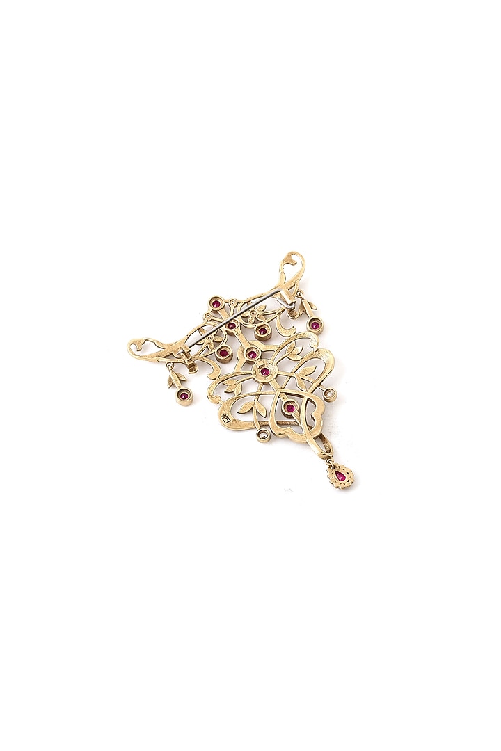 Gold Brass Brooch by Cosa Nostraa at Pernia's Pop Up Shop