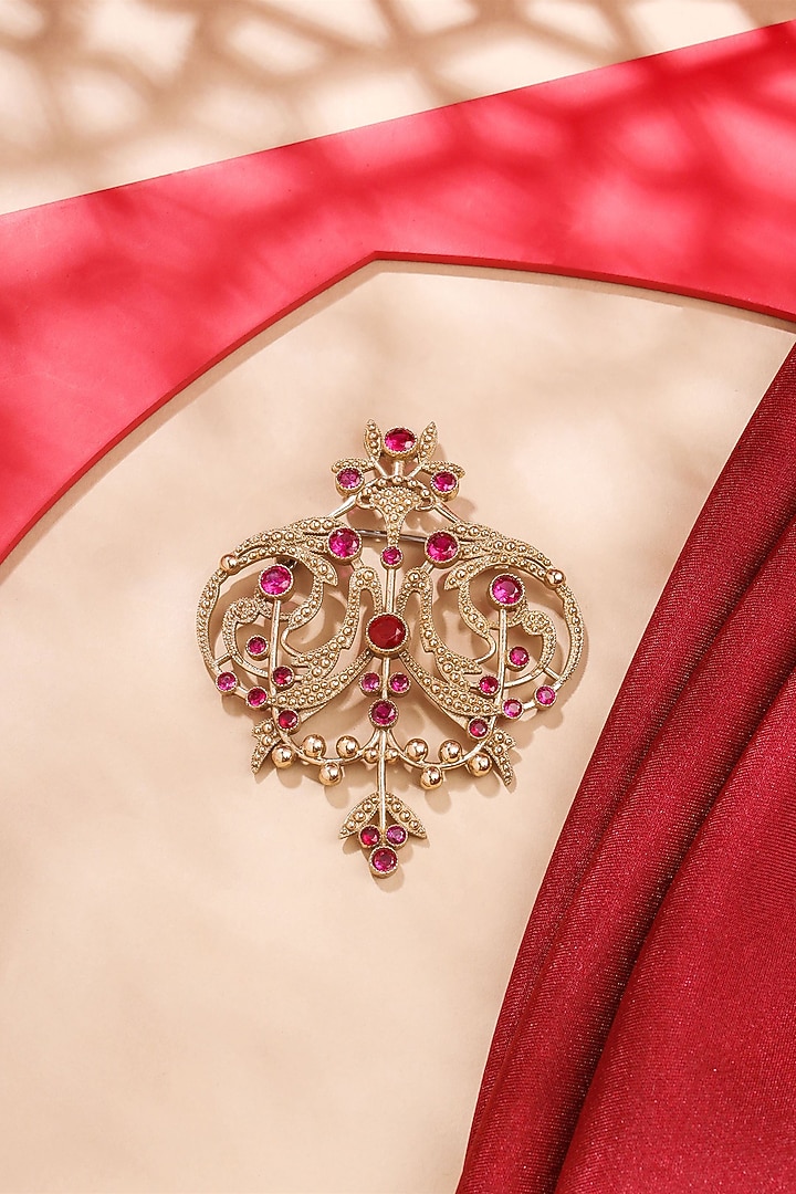 Gold Brass Brooch by Cosa Nostraa at Pernia's Pop Up Shop