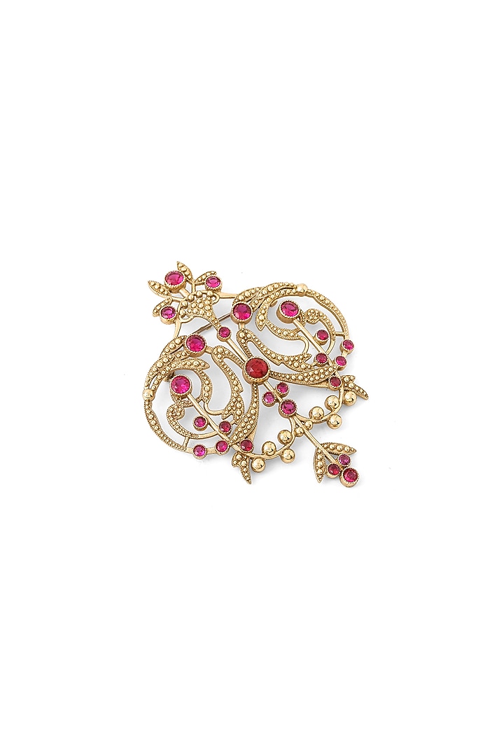 Gold Brass Brooch by Cosa Nostraa at Pernia's Pop Up Shop
