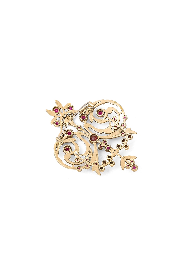 Gold Brass Brooch by Cosa Nostraa at Pernia's Pop Up Shop