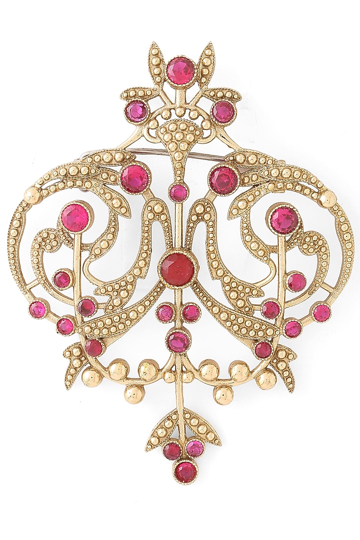 Gold Brass Brooch by Cosa Nostraa at Pernia's Pop Up Shop