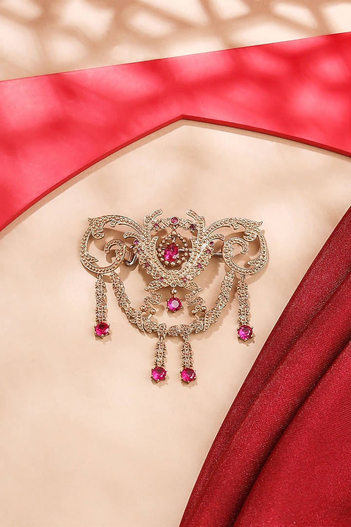 Gold Brass Brooch by Cosa Nostraa at Pernia's Pop Up Shop