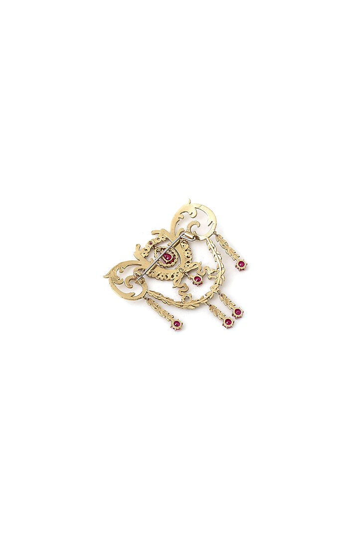 Gold Brass Brooch by Cosa Nostraa at Pernia's Pop Up Shop