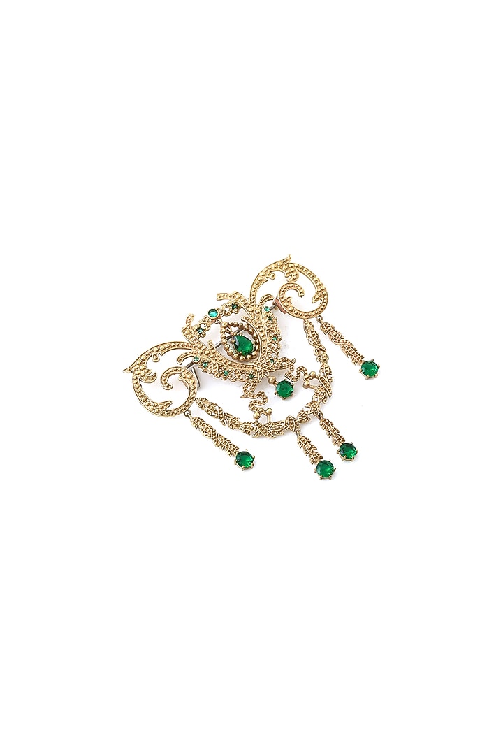 Gold Brass Brooch by Cosa Nostraa at Pernia's Pop Up Shop