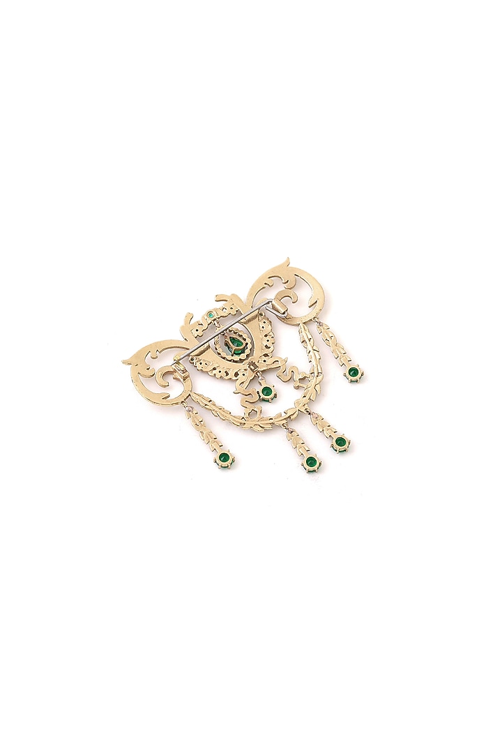 Gold Brass Brooch by Cosa Nostraa at Pernia's Pop Up Shop