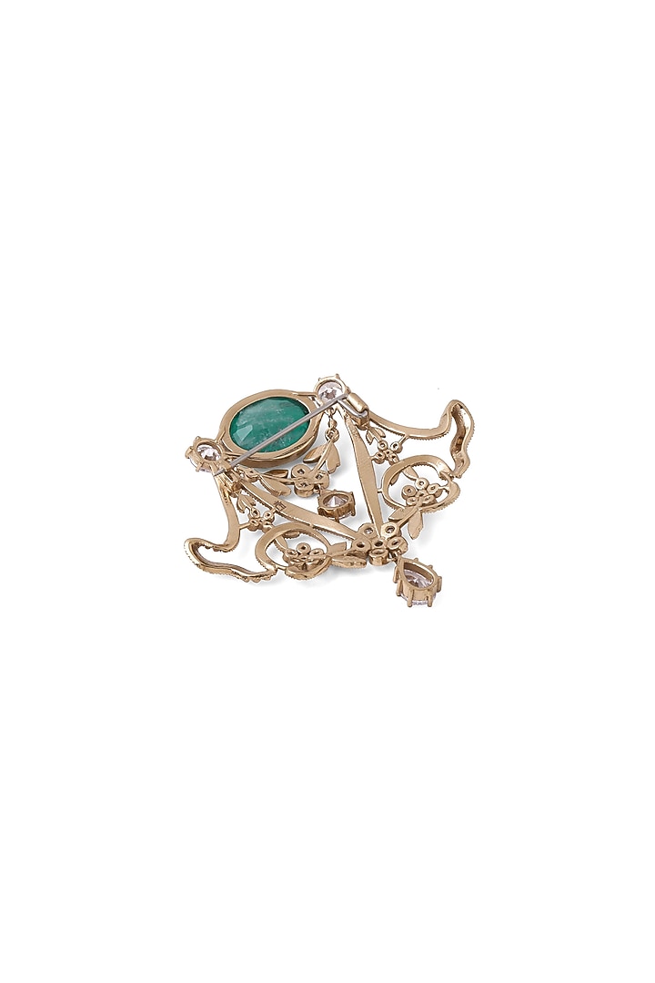 Gold Brass Brooch by Cosa Nostraa at Pernia's Pop Up Shop
