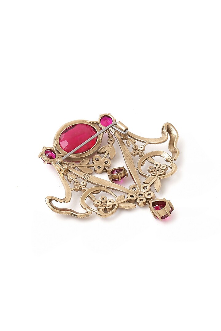 Gold Brass Brooch by Cosa Nostraa at Pernia's Pop Up Shop