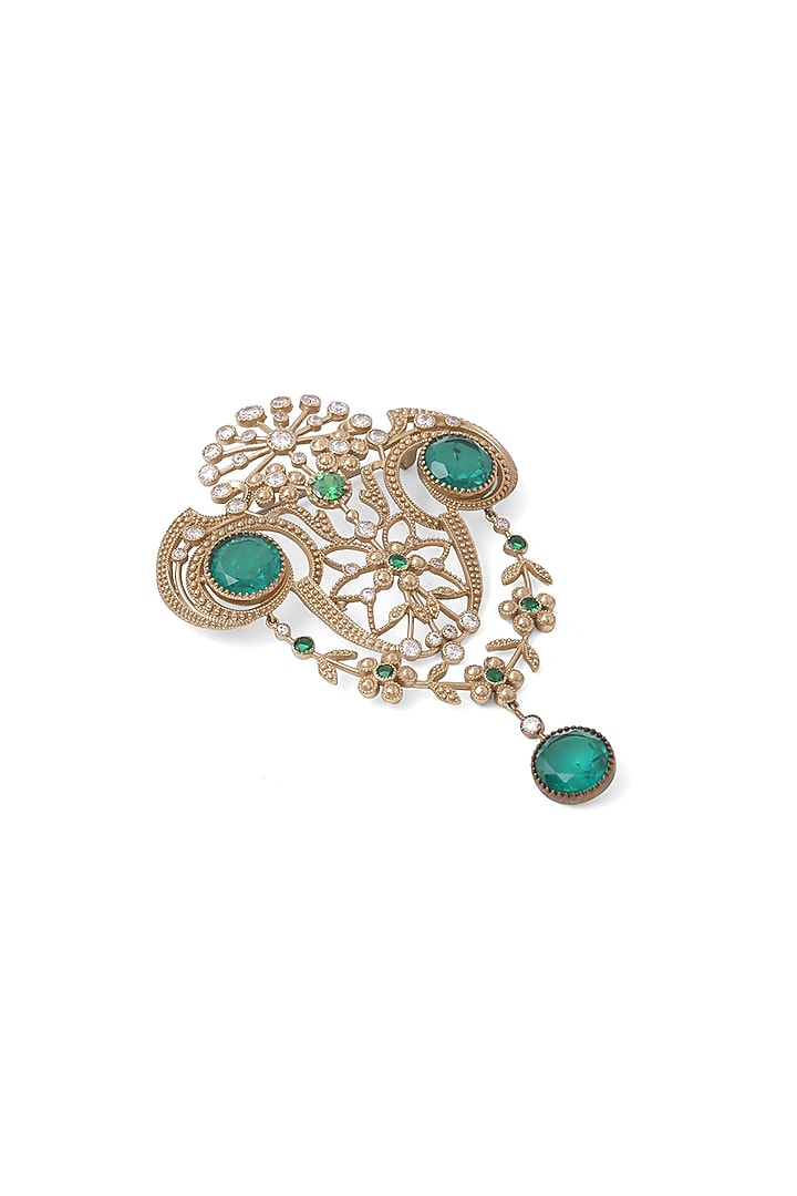 Gold Brass Brooch by Cosa Nostraa at Pernia's Pop Up Shop