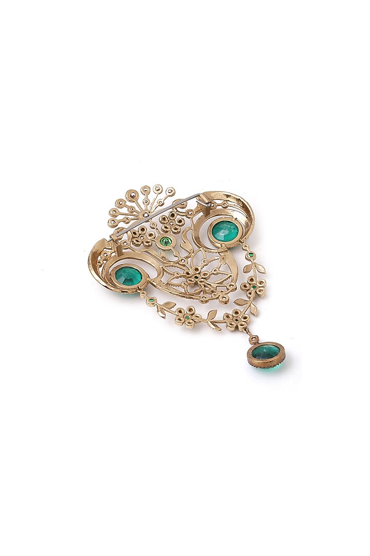 Gold Brass Brooch by Cosa Nostraa at Pernia's Pop Up Shop